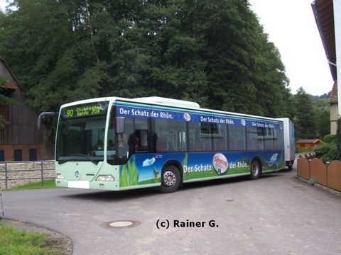 Ebenfalls im September 2007 mit Fahrrad-Anhänger unterwegs in der Rhön als "Rhön-Rad-Bus": FD-BG 402 Aufgenommen von Rainer in Schackau. Wei