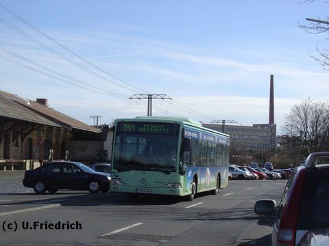 Vom März 2007 stammt das nächste Bild: Nun mit Werbung für Förstina, ein Mineralwasser aus der Rhön