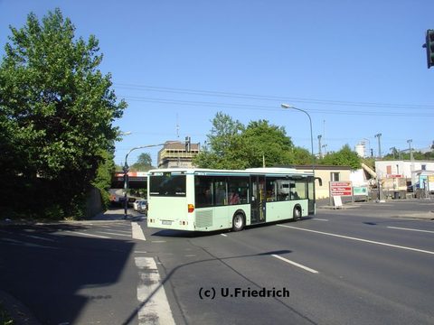 Im Juli 2006 beim Abbiegen auf die Petersberger Straße