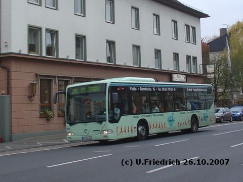 Oktober 2007: Auf Linie 20 in der Leipziger Straße unterwegs
