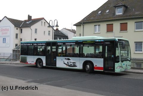 Im Januar 2010 zumindest zum ersten Male bewußt wahrgenommen: Der Bus hat erneut eine - nun anders gestaltete - Werbung für das Autohaus Atzert-Weber 