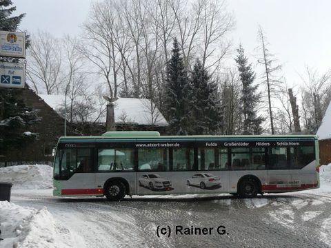 Im Februar traf Rainer im höchsten Dorf Hessens (668 Meter) ...
