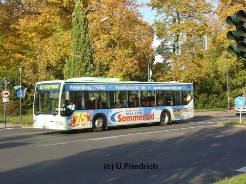 Goldener Oktober, auch wieder auf Linie 60 in der Leipzigerstraße