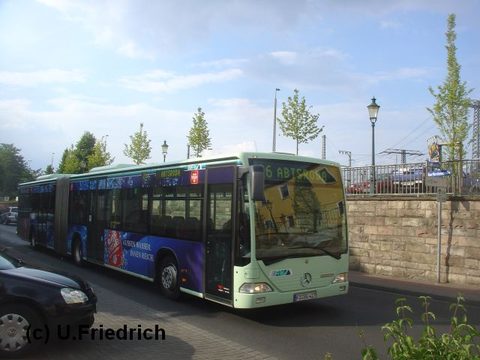 Auf Linie 60 nach Abtsroda in der Rhön in der Kurfürstenstraße