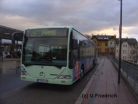 Pause im Dezember 2007 am ZOB