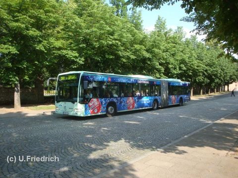 Licht und Schatten in der Pauluspromenade, wieder auf der 591 Richtung Burgenstadt Schlitz, von vorne ...