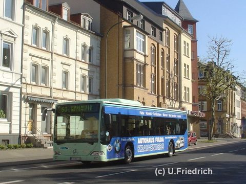 Im Mai 2008 in der Leipziger Straße, ebenfalls auf Linie 60 nach Hosenfeld