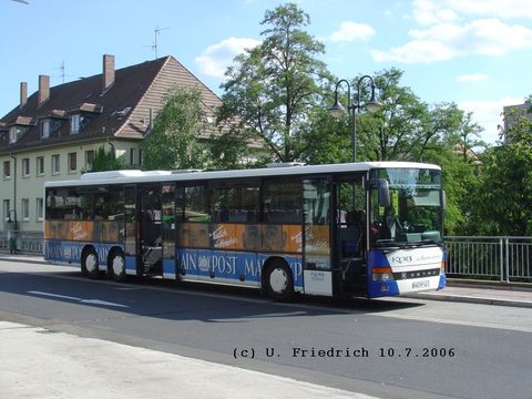 Im grenzüberschreitenden Verkehr in den nicht weit entfernten Freistaat Bayern unterwegs. In den kleinen Rhön-Ort Motten fuhr bis vor ein, zwei Jahren