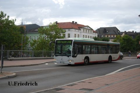 FD-BG 407 war bereits im Februar 2011, also noch zu FBG-Zeiten, umgeklebt worden ins oberhessische Design. Hier im November 2012 mit dem Kennzeichen V