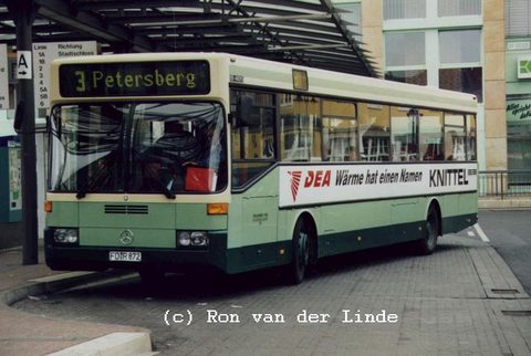 Wagen 26 ist einer der beiden allerersten, im Jahre 1987 angeschafften Busse vom Typ O 405 und damit einer der allerersten überhaupt von der Üwag ange