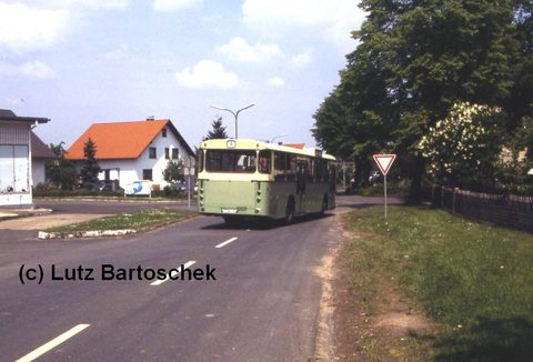   Hier fahren wir in Bronnzell wieder los Richtung Innenstadt
