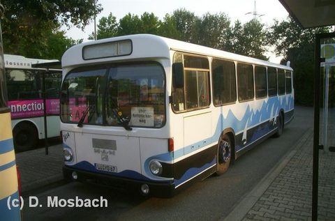 Im Juli 2006 konnte Dieter Mosbach den früheren Üwag-Wagen 44, nun mit anderer Lackierung versehen, im Einsatz bei der Firma Barth im Raum Ludwigshafe