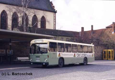 Hier nochmals größer - auch diese Aufnahme verdanke ich Herrn Bartoschek, vielen Dank! Wie man sieht, war 1989 die frühere Werbung für das Autohaus Ka