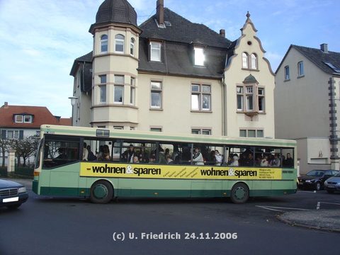 Am 24 November sah ich ihn auf Linie 1, hier in der Adalbertstraße Richtung Aschenberg...