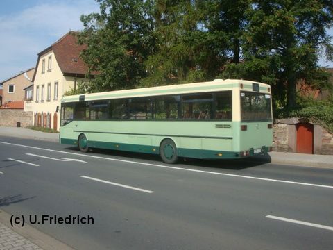 Er ist einer von zwei früher im Fuldaer Stadtbusverkehr eingesetzten O 405 in Schlüchtern