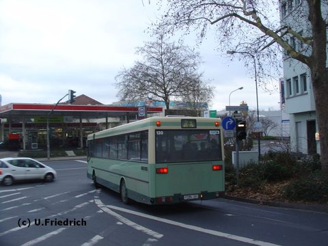 Am 14. Dezember habe ich nur noch die Rücklichter erwischt - immerhin - bevor er in die Petersberger Straße abbog