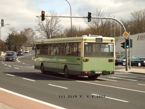 Nach getaner Arbeit auf dem Nachhauseweg, kurz vor dem Depot erwischt: Eine Aufnahme von Dirk im April 2006