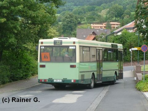 Hier bei der Abfahrt von Rainer im Bild festgehalten