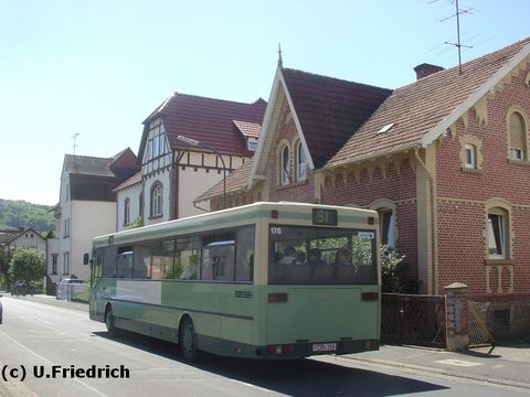 Auf Linie 91 nach Jossa, nun von hinten