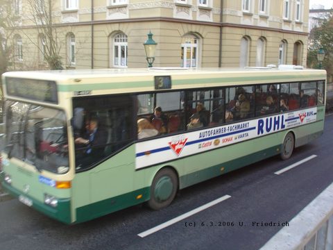 Ein erstes Foto im März 2006: in voller Fahrt in der Kurfürstenstraße