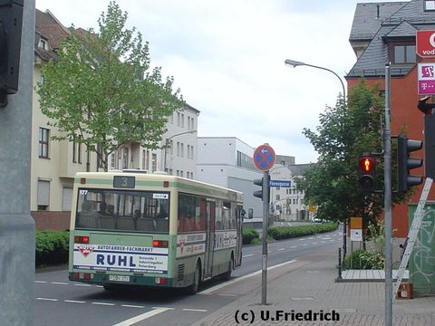 Am 8. Mai in der Dalbergstraße im Einsatz auf Linie 3