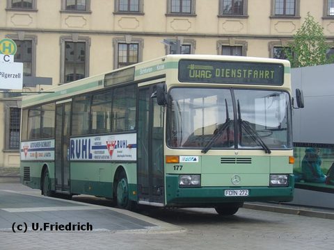 Einen Tag später, am 9. Mai, als Dienstfahrt beschildert am Stadtschloß