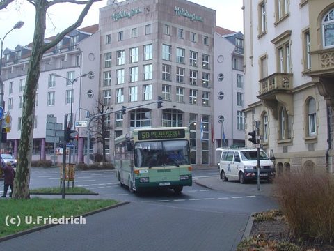 Anfang Dezember mittags auf dem Weg nach Pilgerzell