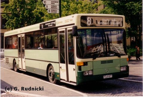 Hier nochmals eine Aufnahme vom August des Jahres 1987, nun jedoch mit geschlossenen Türen. Auch dieses Photo stammt von Herrn Rudnicki