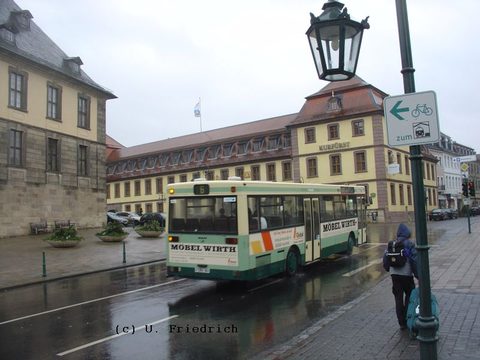 ... und fuhr, von Bronzell kommend, Richtung Stadtschloß an mir vorbei ...