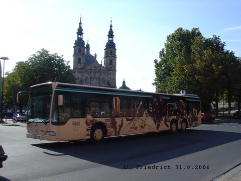 Der Citaro-L aus dem Jahre 1998 mit dem Kennzeichen FD-RE 125 war von 2006 bis 2008 im Linienverkehr in Fulda zu sehen.  Ab 2008 war er dann in Hünfel