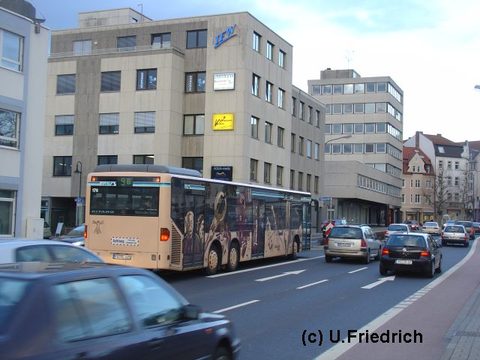 März 2007 auf Linie 9B in der Dalbergstraße - eine der letzten Aufnahmen aus Fulda