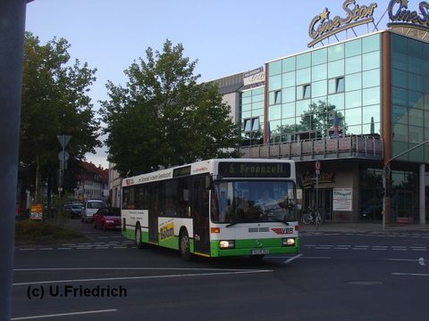 September 2007 auf der 6 nach Bronzell in der Löherstraße, Ecke von Schildeck-Straße