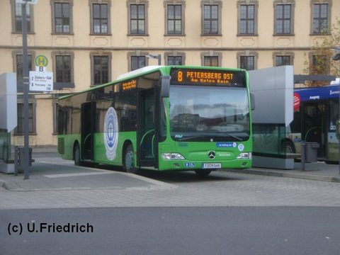 Seit November 2009 ist FD-N 646 im Einsatz. Hier auf der 8 nach Petersberg Ost.