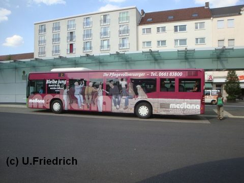 Am Stadtschloß, wieder auf Linie 2, dieses Mal Richtung Aschenberg