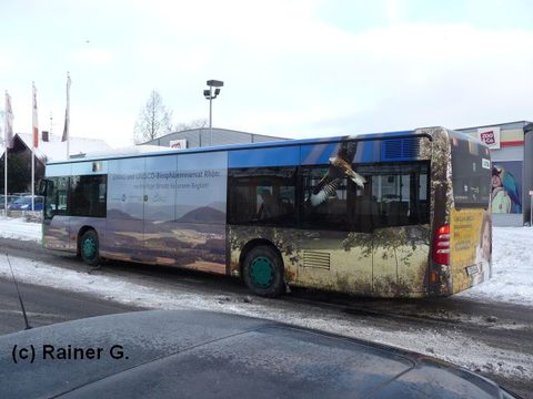 Rainer hielt die Fahrerseite in winterlicher Kulisse fest