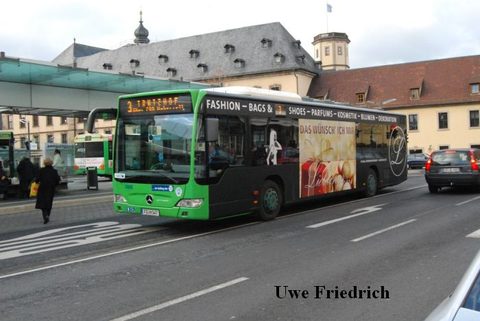 Im Dezember 2011 mit neuer Werbung für "Lieblings..." - ein Geschäft in der Fuldaer Friedrichstraße. Inzwischen wurde das in die Vollwerbung integrier