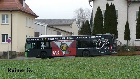 Im Januar 2012 sah Rainer den Bus mit dieser veränderten Version in Neuenberg