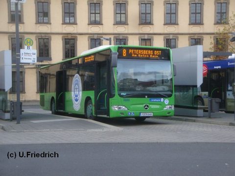 Eine erste Aufnahme vom 13. November 2009 - am Stadtschloß auf Linie 8