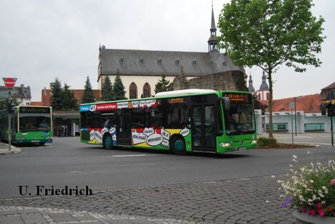 *neu Hier Anfang Juli bei der Abfahrt vom Stadtschloß auf Linie 6 Richtung Bronnzell