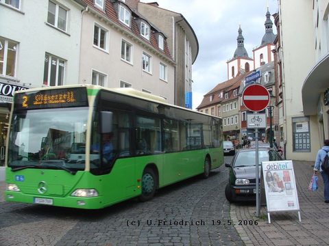 Wagen 114 führte es am 19. Mai 2006 ausnahmsweise durch die Mittelstraße