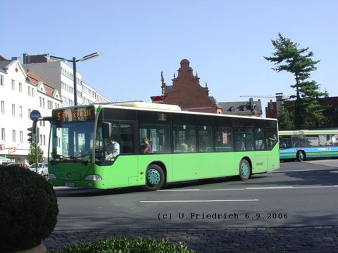Im September kehrte der Sommer zurück: Unser Wagen bei der Abfahrt vom Stadtschloß