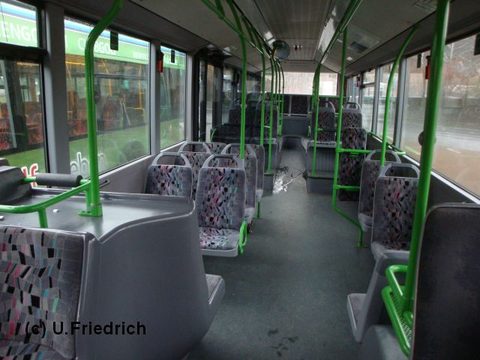 Blick von vorne nach hinten