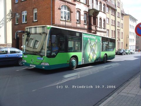 Im Juli 2006 war er einer von zwei Citaros, die ein Traffic-Board für Licher Bier trugen