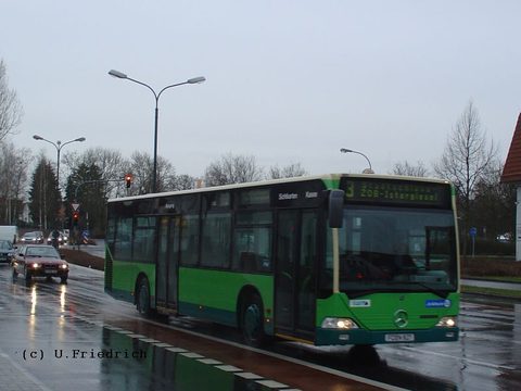 Februar 2007 bei Regenwetter auf der 3 Richtung Stadtschloß - ZOB - Istergiesel
