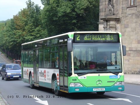 Und ich im August 2006 auf Linie 2 nach Ziehers Süd in der Pauluspromenade