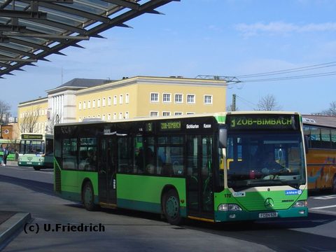Im März 2007 bei strahlendem Sonnenschein am ZOB