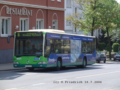 Im Einsatz auf Linie 6 nach Marbach in der Leipziger Straße