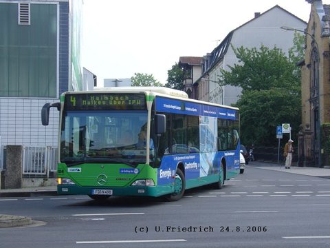 Beim Abbiegen von der Brauhaus- in die Dalbergstraße