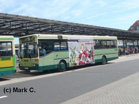 Eine Aufnahme von Mark, am ZOB. Ende September war das Traffoc-Board dann wieder gelöscht