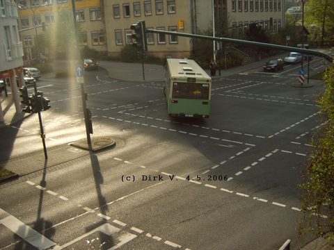 ... und biegt dann Richtung Stadtschloß ab